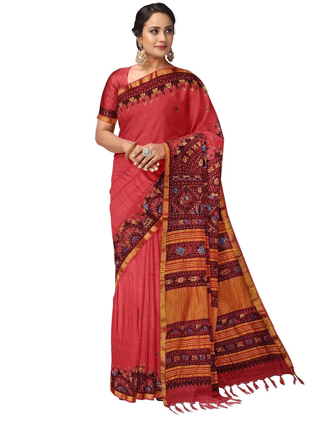 Dancing Doll on Cotton Silk – Grace in Every Move